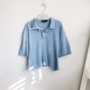 polo ralph lauren blue top